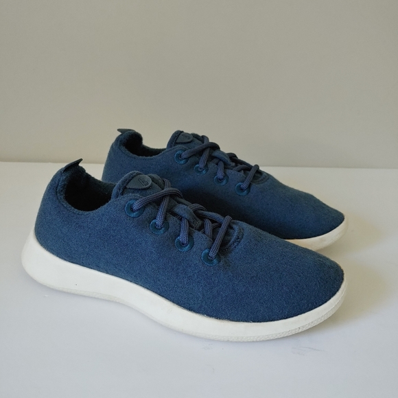Allbirds Wool Runners Merino Wool Shoes Size 7 Blue - Picture 9 of 15